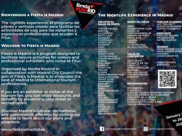 Descubre los planes exclusivos que Fiesta is Madrid ha preparado para los profesionales de FITUR 2025
